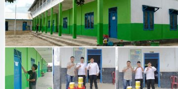 Yayasan Kumle dan SPPG Negeri Baru Bantu Pengecatan Sekolah Al-Ittihadul Wathoniyah