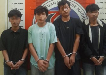 Hasil Tes Urine Positif Metamfetamin, Satresnarkoba Polres Palas Amankan Empat Pengguna di Pasar Sibuhuan