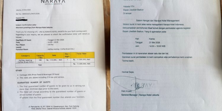 Pembatalan Sepihak Hotel Naraya Acara Peringatan 28 Tahun Reformasi Dinilai Bentuk Pembungkaman Demokrasi