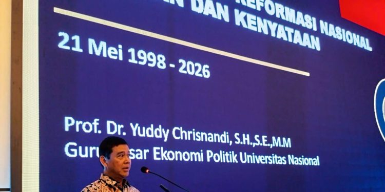Momentum 28 Tahun Reformasi, Prof. Yuddy : Launching Buku “Jalan Terjal Menuju Indonesia Adil dan Makmur”