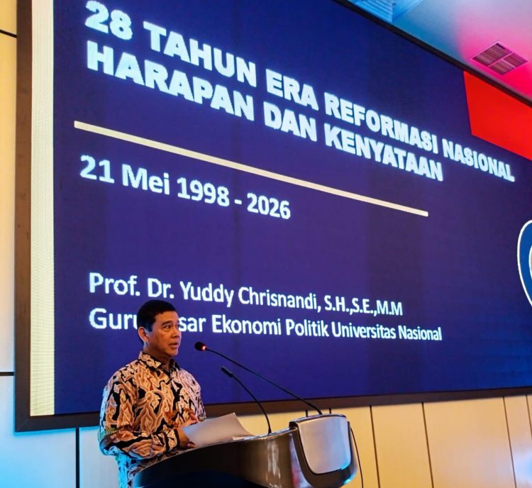 Momentum 28 Tahun Reformasi, Prof. Yuddy : Launching Buku “Jalan Terjal Menuju Indonesia Adil dan Makmur”
