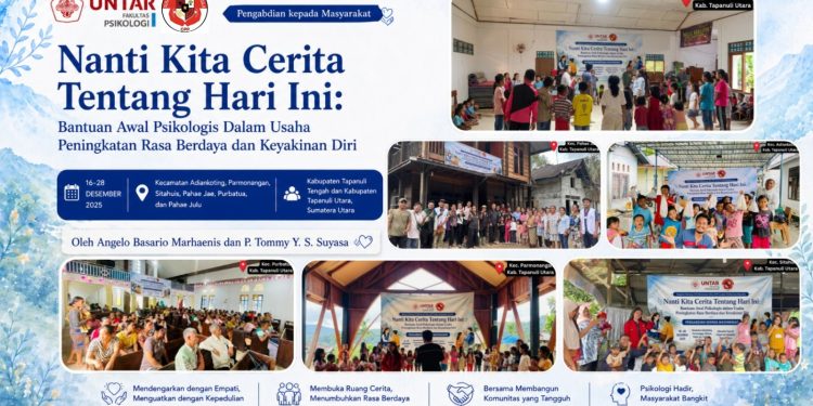 Menata Napas, Menata Harapan Fakultas Psikologi UNTAR dan DPP GPP Hadirkan Dukungan Psikologis di Sumatera Utara
