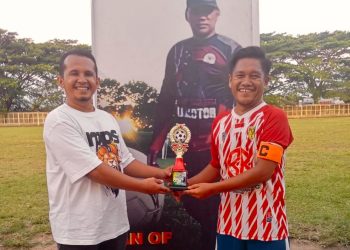 Ketua KNPI Terpilih Riski Agova Hadiri Piala Zunaidi Puji Sportivitas Pemain