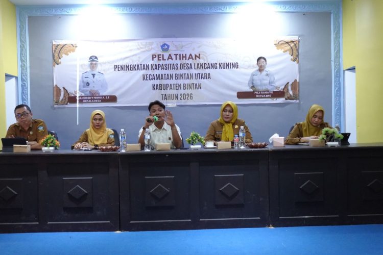 Jaga Desa Pemdes Lancang Kuning Gelar Pelatihan Kapasitas Aparatur Desa