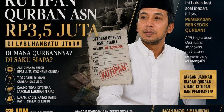 ASN Wajib Setor 3,5 Juta Rupiah, JAM PMII Kritik Pungli Berkedok Ibadah di Labura