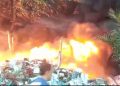 Gudang Barang Bekas di Padangsidimpuan Terbakar, Kerugian Ditaksir Rp500 Juta