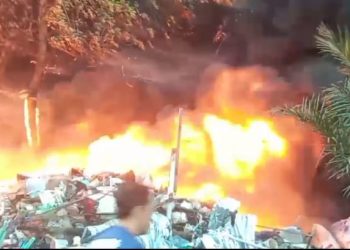 Gudang Barang Bekas di Padangsidimpuan Terbakar, Kerugian Ditaksir Rp500 Juta
