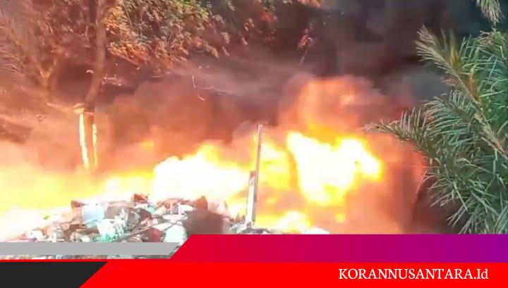 Gudang Barang Bekas di Padangsidimpuan Terbakar, Kerugian Ditaksir Rp500 Juta