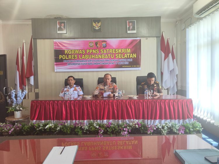 Satreskrim Polres Labusel Sosialisasikan KUHAP 2025 Bersama PPNS dan Jaksa