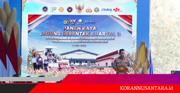 Di Depan Prabowo, Kapolri Pamerkan Hasil Panen Raya Jagung Polri