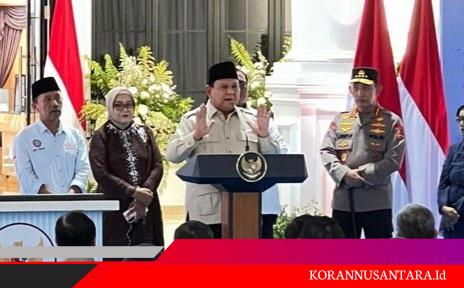 Puji Kepemimpinan Kapolri Dukung Pangan, Prabowo: Ini Kalau Tim Bola, Kontraknya Diperpanjang