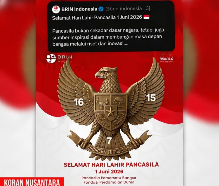 Di Hari Pancasila, BRIN Sampaikan Permohonan Maaf Setelah Salah Upload