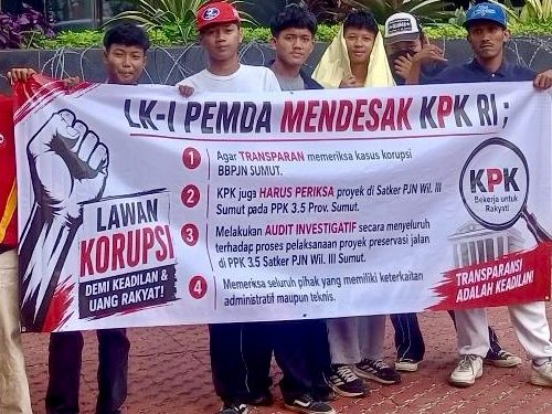 Mahasiswa Demo di KPK, Desak Pengusutan Proyek PPK 3.5 Satker PJN Wilayah III Sumut