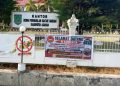 Sebagai Bentuk Kritik, PERMASI Asahan Pasang Spanduk di Gedung DPRD Desak RDPU Dijadwalkan