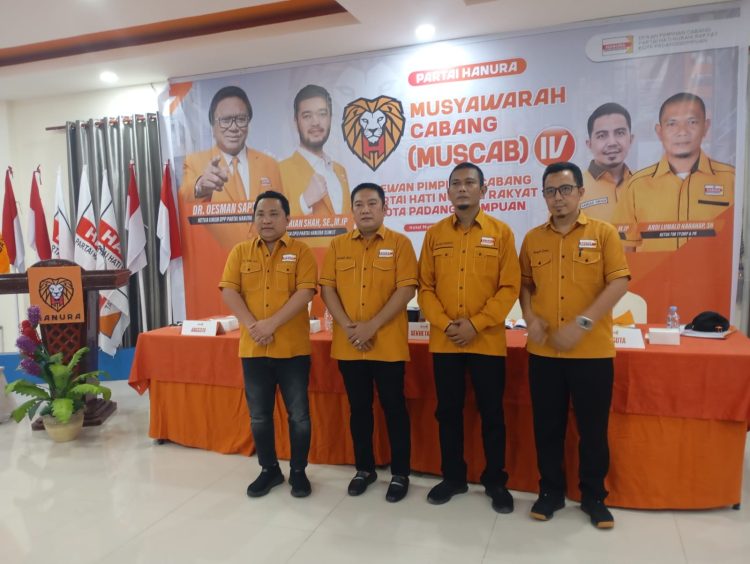 Sah! Andi Lumalo Harahap Resmi Pimpin Hanura Padangsidimpuan, Ini Targetnya di 2029