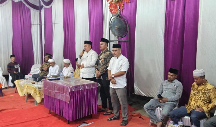Hermansyah Lubis Hadiri Maulid dan Pembayaran Nazar Usman Hrp di Desa Mananti