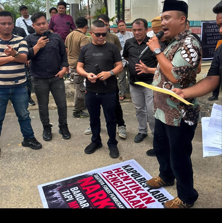 GERAM “Labusel Darurat Narkoba” Kapolres Labusel Hentikan Pencitraan Didesak Musnahkan Bandar Narkoba