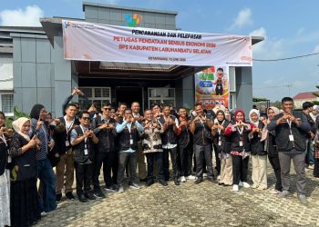 Wakil Bupati Labusel Resmi Buka Apel Pencanangan Pendataan Sensus Ekonomi 2026