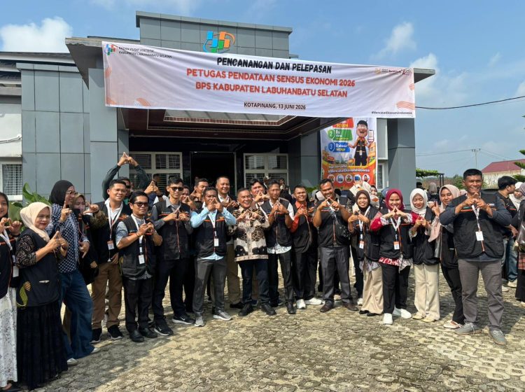 Wakil Bupati Labusel Resmi Buka Apel Pencanangan Pendataan Sensus Ekonomi 2026