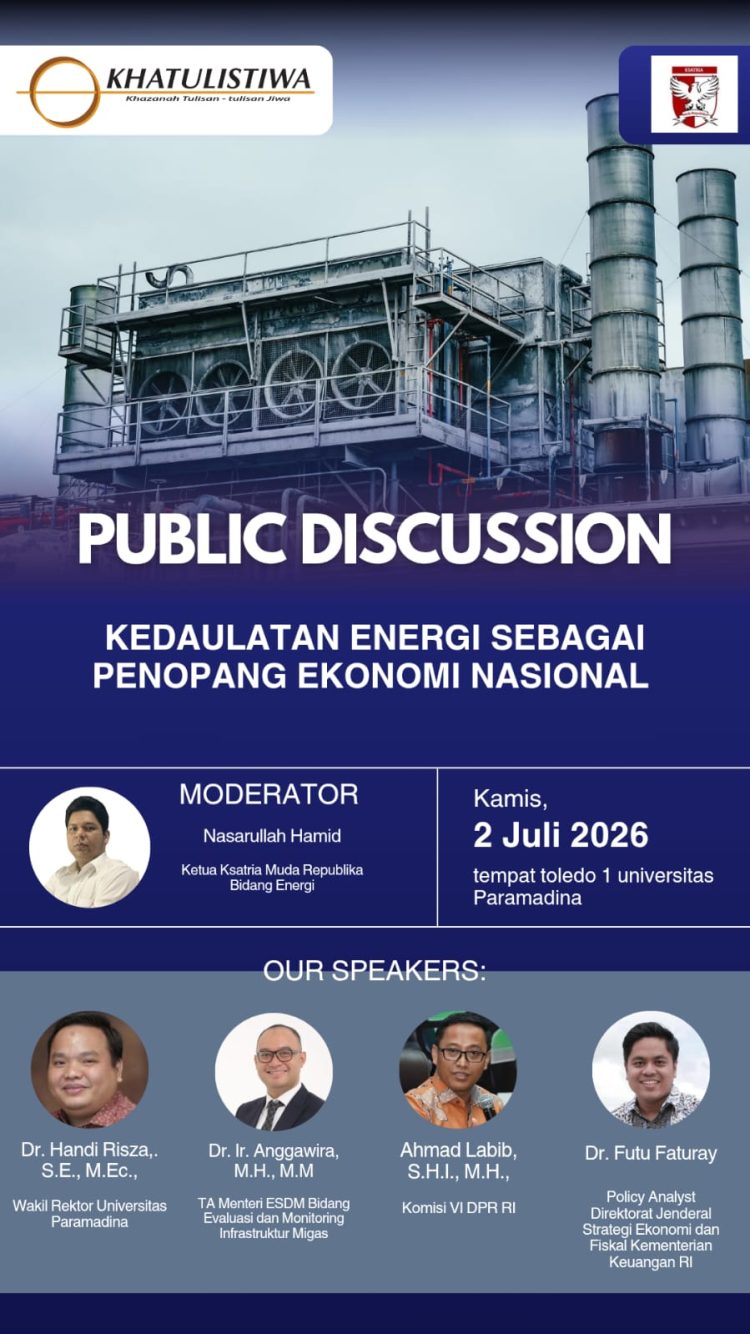 Tatakelola Subsidi Energi Jadi Sorotan, FGD Kesatria Muda Respublika Bahas Keadilan Fiskal hingga Kedaulatan Energi