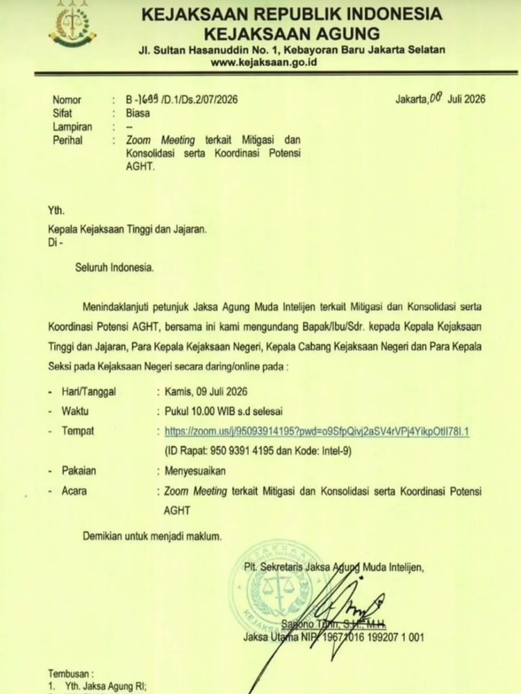 Diduga Surat Internal Kejagung Viral Usai Penggeledahan Rumah Jampidsus Febrie Adriansyah