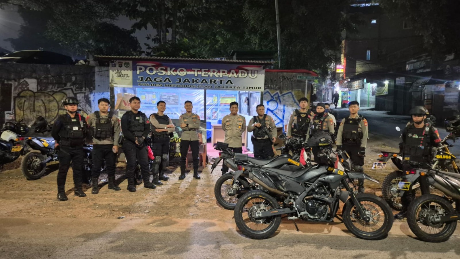 Brimob Polda Metro Jaya Gagalkan Balap Liar di Rawamangun, Empat Sepeda Motor Diamankan