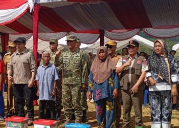Wakasatgas PRR Tinjau Hunian Korban Banjir di Tapsel, 214 KK Segera Menempati