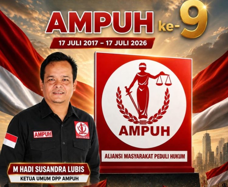 AMPUH Genap 9 Tahun, M. Hadi Susandra Lubis: Perjuangan Mengawal Keadilan Tidak Akan Pernah Berhenti
