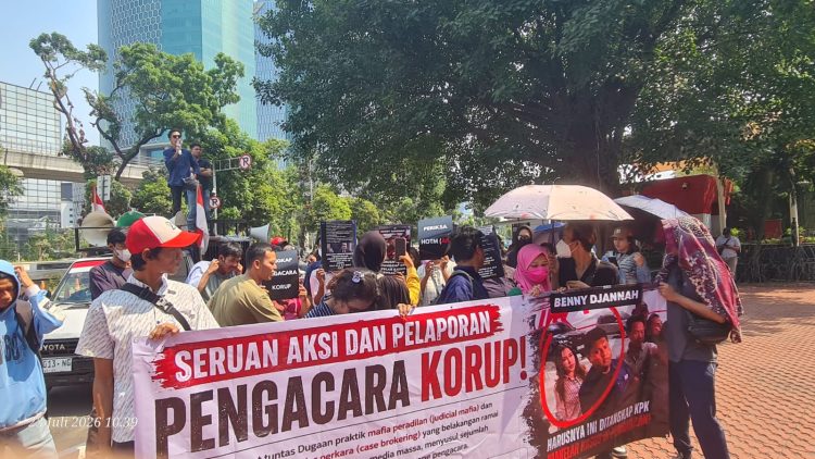 GPAK Gelar Aksi di KPK, Serahkan Laporan Dugaan Praktik Pengacara Korup