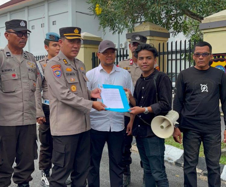 Dugaan Mafia Tanah di Rokan Hilir, Korban Apresiasi Aksi AMKAR Riau di Polda Riau