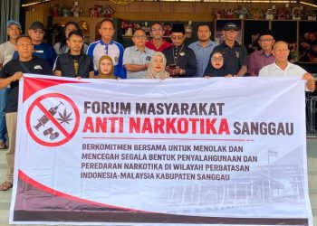 Forum Masyarakat Anti Narkotika Sanggau Deklarasikan Komitmen Bersama Perangi Narkotika di Wilayah Perbatasan