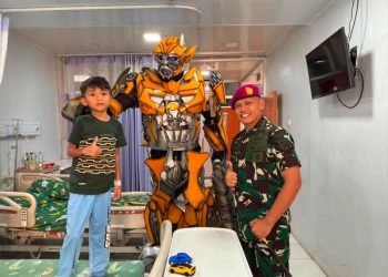Danyonif 14 Marinir Beri Semangat Anak Prajurit di RSPAD