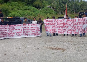 PT NSHE di Demo Aliansi Keta Malancar diduga Belum Ganti Rugi Lahan PLTA Batang Toru