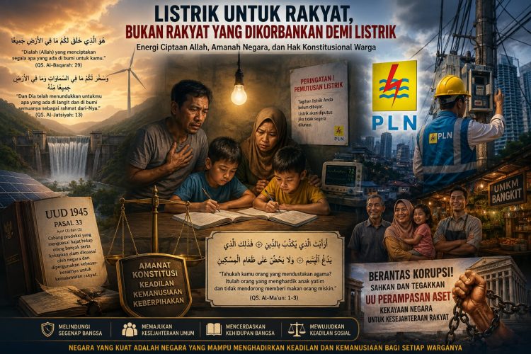 Negara Gagal Ketika Administrasi Listrik Tak Selaras UUD 1945 Energi Ciptaan Allah, Amanah Negara, dan Hak Konstitusional Warga