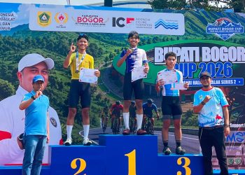 Dharmawan Bekti Naik Podium Pertama, Atlet Balap Sepeda Kota Bekasi Bidik Emas Porprov 2026