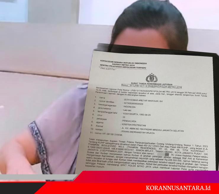 Dijanjikan Jadi Tenaga Ahli BP TASKIN oleh Tim Prabowo – Gibran dan Setor Rp226,3 Juta Korban Laporkan ke Polda Metro Jaya