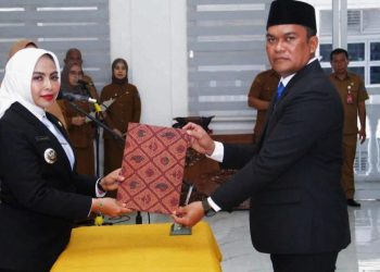Bupati Lantik Abdi Jaya Pohan Sebagai Pejabat Sekda Labuhanbatu