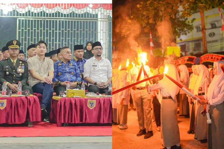 HUT ke-81 RI, Bupati Labusel Pimpin Taptu dan Pawai Obor di Malam Kemerdekaan