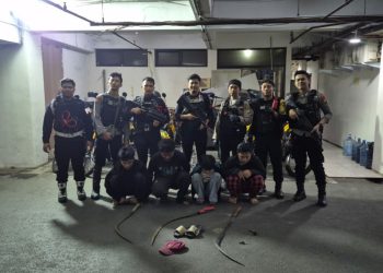 Brimob Polda Metro Jaya Bubarkan Dugaan Tawuran di Cipayung, 4 Pemuda Diamankan
