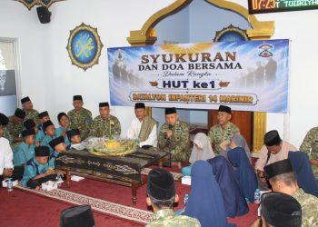 HUT ke-1 Yonif 14 Marinir, Teguhkan Semangat Pengabdian melalui Syukuran dan Doa Bersama