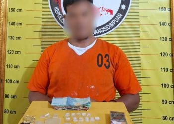 Satresnarkoba Polres Padangsidimpuan Amankan Pria Diduga Edarkan Sabu 4,5 Gram