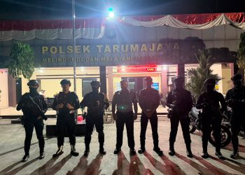 Brimob Polda Metro Jaya Patroli Malam, Antisipasi Tawuran hingga Begal di Bekasi Kota