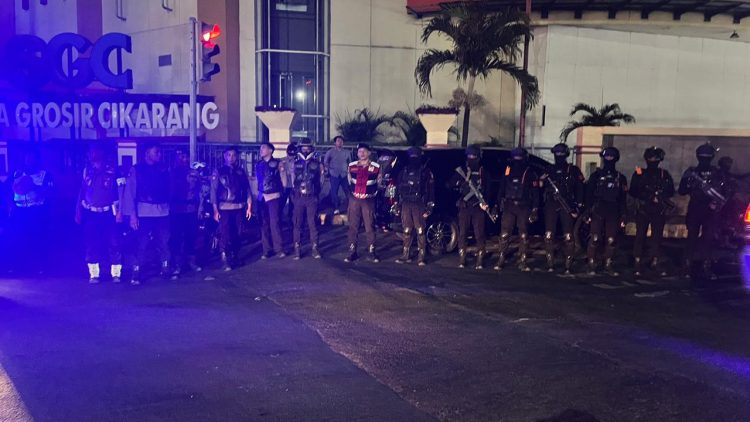 Patroli Brimob Yon D Pelopor Sasar Wilayah Kabupaten Bekasi, Antisipasi Tawuran dan Balap Liar