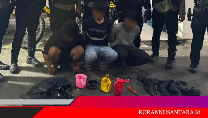 Brimob Polda Metro Jaya Gagalkan Dugaan Tawuran di Duren Sawit, Tiga Pemuda Diamankan