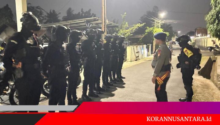 Brimob Polda Metro Jaya Perkuat Patroli Dini Hari, Pamulang Tetap Aman Kondusif