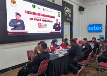 Brimob Polda Metro Jaya Gelar Donor Darah Sambut HUT ke-81 RI