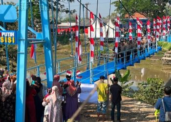 Jembatan Merah Putih Presisi Diresmikan Presiden, Brimob PMJ Tuntaskan Pembangunan di 5 Titik