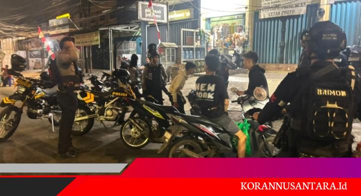 Brimob Polda Metro Jaya Bubarkan Balap Liar di Cipayung, 3 Motor Diamankan