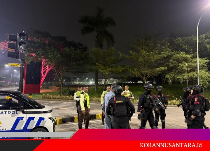 Patroli Brimob Batalyon D Pelopor Sasar Sejumlah Titik di Kabupaten Bekasi, Situasi Kondusif