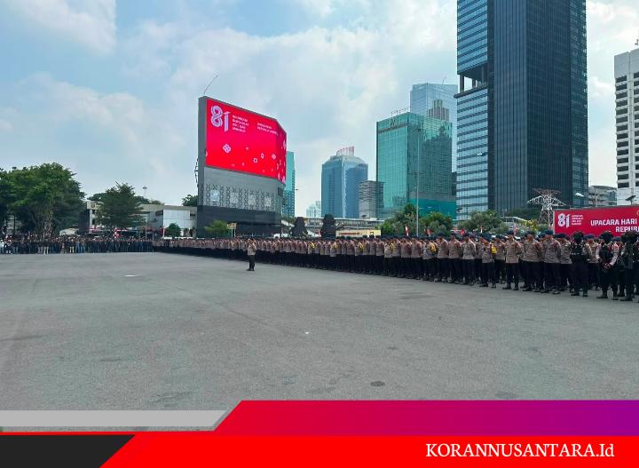 Brimob Batalyon D Pelopor Siap Amankan Penyampaian Aspirasi di Jakarta Pusat